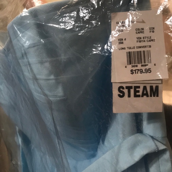 David’s bridal light blue long braid maid dress. - Picture 5 of 6